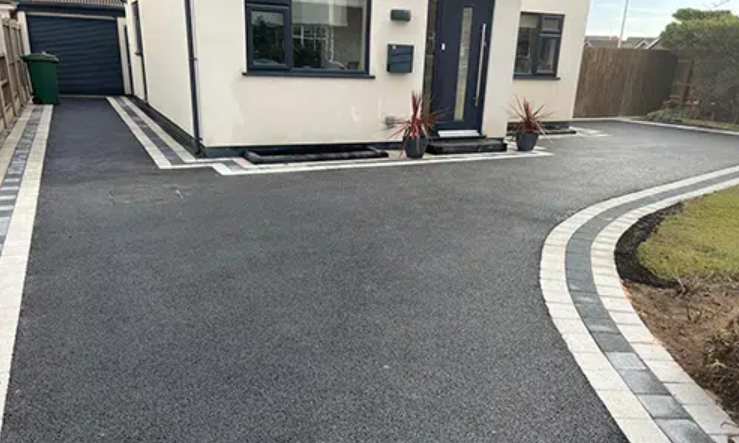 MD Driveways Ltd completed driveway and landscaping project 4